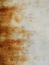 Corroded metal background. Rusty metal background with streaks of rust. Rust stains. Rystycorrosion