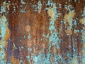 Corroded metal background. Rusty metal background with streaks of rust. Rust stains. Rusty corrosion. Royalty Free Stock Photo