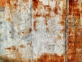 Corroded metal background. Rusty metal background with streaks of rust. Rust stains. Rusty corrosion. Royalty Free Stock Photo