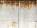 Corroded metal background. Rusty metal background with streaks of rust. Rust stains. Rusty corrosion. Royalty Free Stock Photo