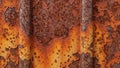 Of rust formation with areas of peeling and blistering characterist Royalty Free Stock Photo