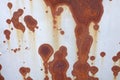 Corroded white metal background