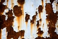 Corroded white metal background