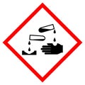 Corrosion Symbol Sign, Vector Illustration, Isolate On White Background Label .EPS10