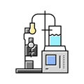 corrosion testing materials engineering color icon vector illustration