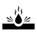 Corrosive acid liquid vector icon