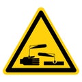 Corrosive Substance Symbol Sign, Vector Illustration, Isolate On White Background Label .EPS10