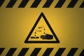 Corrosive warning sign