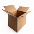 corrugated carboard box, AI generated Royalty Free Stock Photo