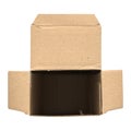 Corrugated cardboard box Royalty Free Stock Photo