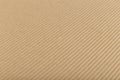 Corrugated cardboard for packing. abstract background horizontal lines with wavy lines of beige color Royalty Free Stock Photo