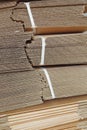 corrugated cardboard for packing, Pile of corrugated cardboard sheets and ready to use Royalty Free Stock Photo