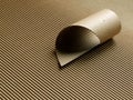 Corrugated cardboard roll Royalty Free Stock Photo