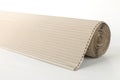 corrugated cardboard roll on white background Royalty Free Stock Photo