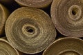 Corrugated cardboard rolls Royalty Free Stock Photo