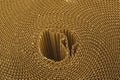 Corrugated cardboard sheet roll Royalty Free Stock Photo