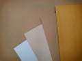 Corrugated cardboard sheets view of the top. Royalty Free Stock Photo