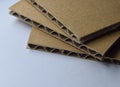 Corrugated cardboard sheets Royalty Free Stock Photo