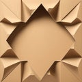 Corrugated Cardboard Textured Background (generative AI) Royalty Free Stock Photo