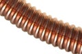 Corrugated copper tube Royalty Free Stock Photo