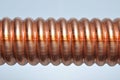 Corrugated copper tube Royalty Free Stock Photo