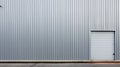 corrugated facade sheet metal Royalty Free Stock Photo
