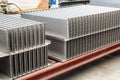 Corrugated fins for oil immersed transformer tank