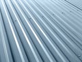 Corrugated grey metal roof with rivets Royalty Free Stock Photo