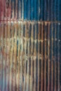 Corrugated iron aged patina