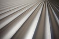 Corrugated Iron Diminishing Perspectivel Royalty Free Stock Photo