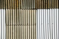 Corrugated iron fence Royalty Free Stock Photo