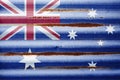 Corrugated Iron Australian Flag Background Royalty Free Stock Photo