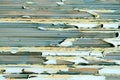 Corrugated metal with peeling paint, textured Royalty Free Stock Photo