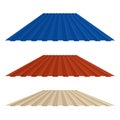 Corrugated metal roof, illustration Royalty Free Stock Photo