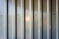 Corrugated metal sheet. Royalty Free Stock Photo