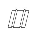 Corrugated metal sheet line icon