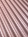 Corrugated metal Sheet painted in pink Royalty Free Stock Photo