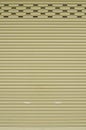 Corrugated metal sheet slide door Royalty Free Stock Photo