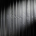 Corrugated Metal Texture Background with Dramatic Lighting Royalty Free Stock Photo