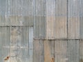 Corrugated Metal Wall Royalty Free Stock Photo