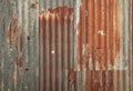 Corrugated metal wall texture