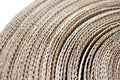 Corrugated paper roll Royalty Free Stock Photo