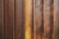 Corrugated Rustic Steel Wall with Detailed Texture and Earthy Colors for Background