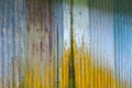 Corrugated rusty wall background Royalty Free Stock Photo