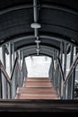 corrugated stairs at Senen.