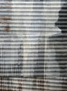 Corrugated steel abstract Royalty Free Stock Photo