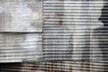Corrugated steel abstract Royalty Free Stock Photo