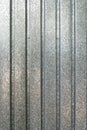 Corrugated zinc metal texture background. galvanized profiled sheet Royalty Free Stock Photo