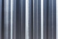 Corrugated zinc metal texture may be used as background Royalty Free Stock Photo