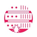 Corrupt data Glyph Background vector icon which can easily modify or edit